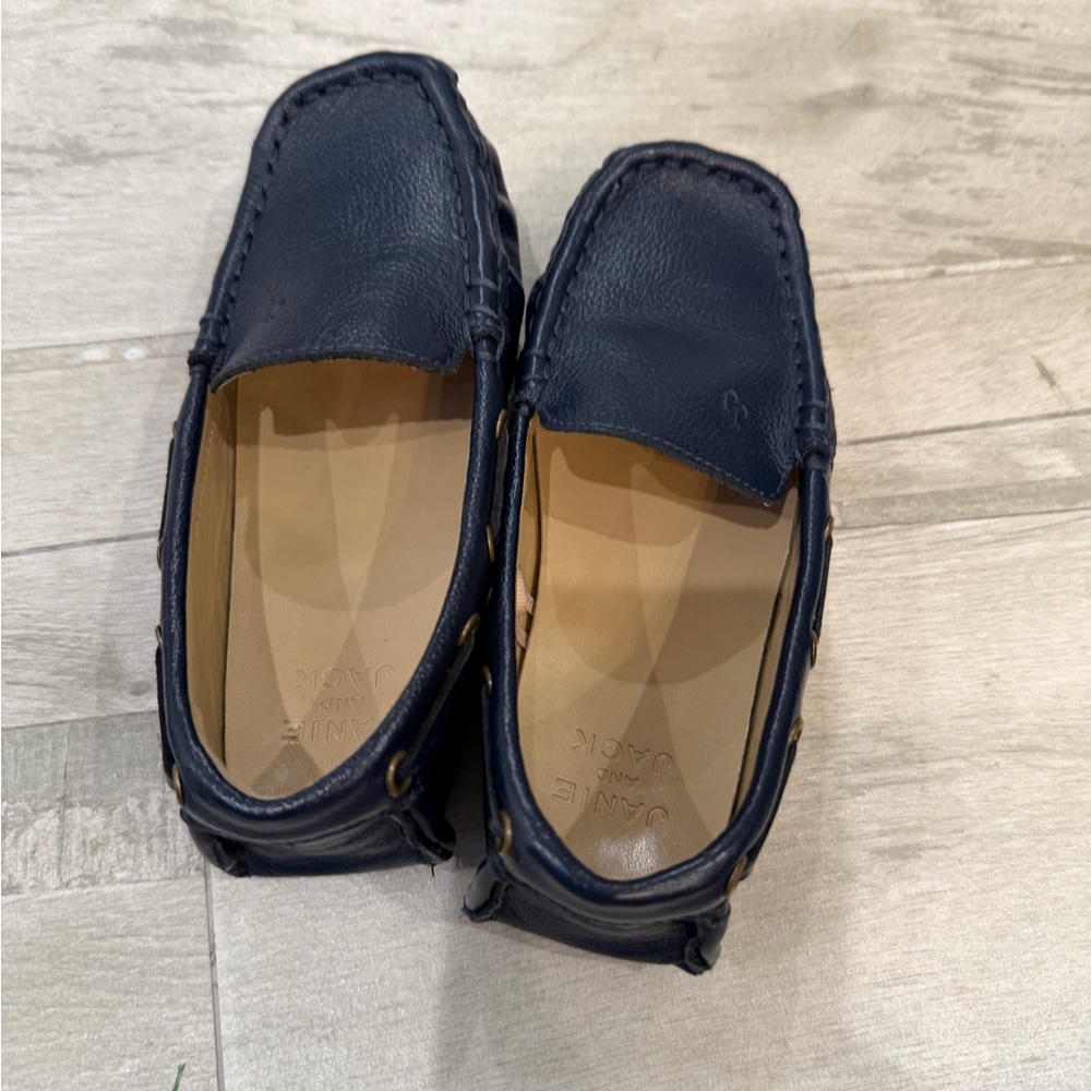 Janie and Jack Navy Boys Dress Loafers